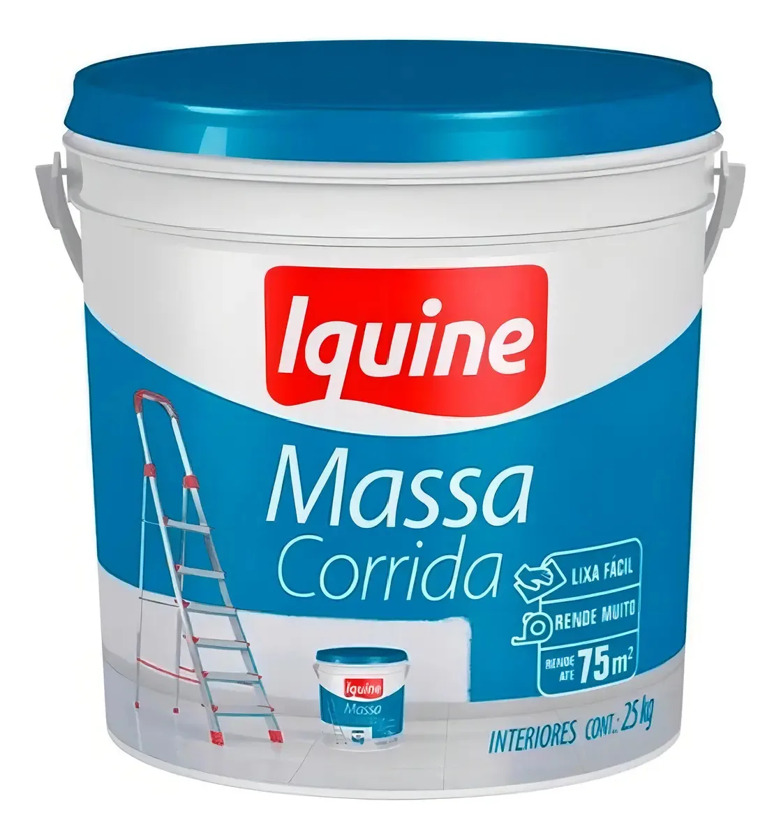 Massa Corrida PVA Iquine 25kg Branco Acabamento Interno