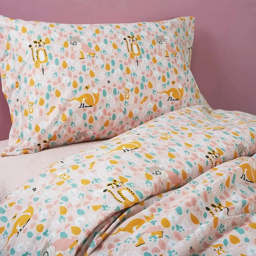 Jogo De Cama Leticia Bichinhos 3 Peças Algodão Artex