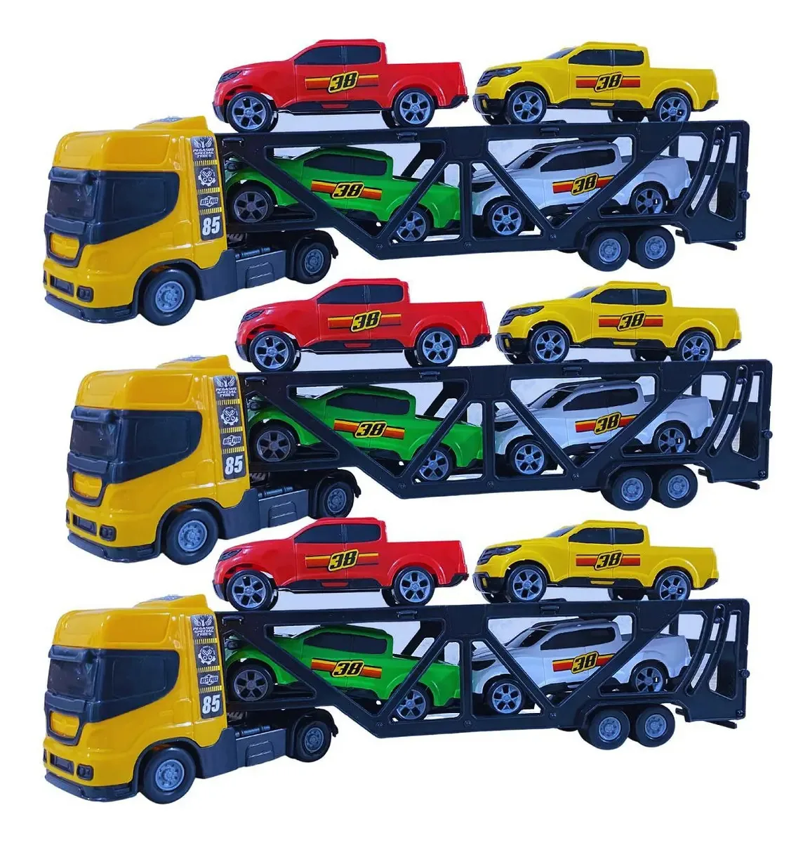 Kit 3 Mini Cegonheiro + 12 Picape