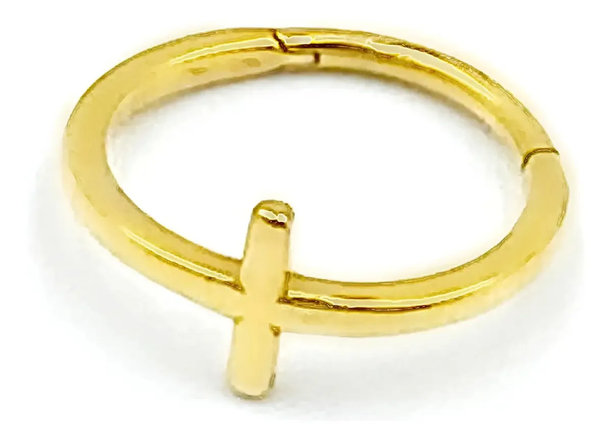 Piercing Argola Conch Cruz - Pvd Gold