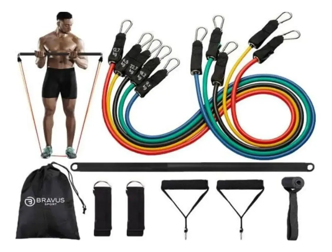 Kit Tubing Pro Bastão De Exercício