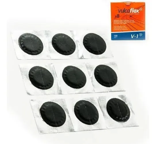 Remendo A Frio V-1 040mm Caixa Com 100 Pecas - V1 Vulcaflex