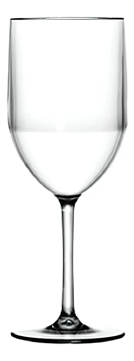 Kit 12 Taças Cristal Transparente 350ml Vinho Três Triângulos