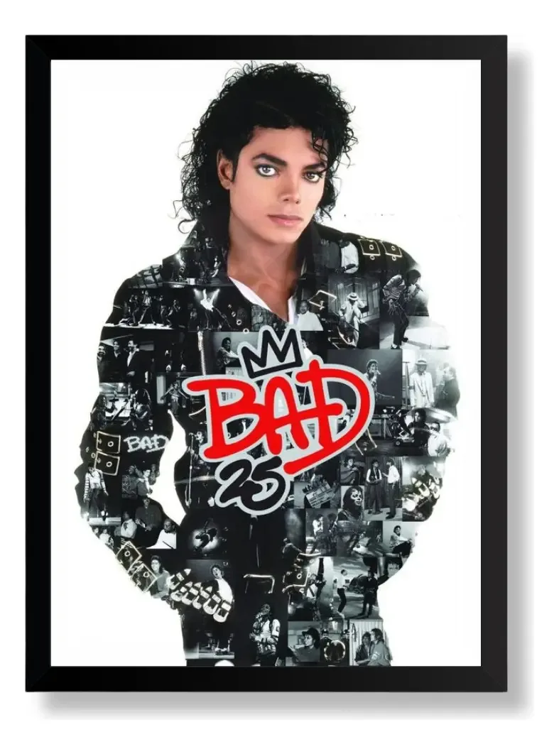 Poster Quadro Michael Jackson Moldura 33x43cm #10