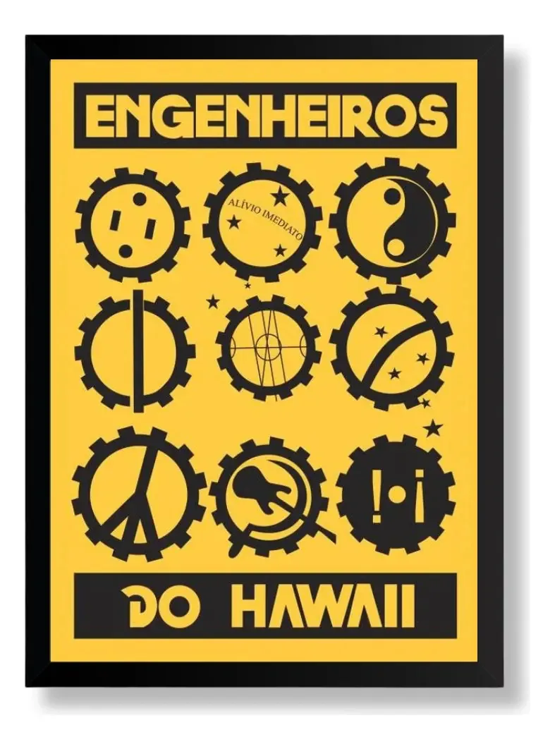Quadro Poster Da Banda Engenheiros Do Hawaii 42x29.7cm A3