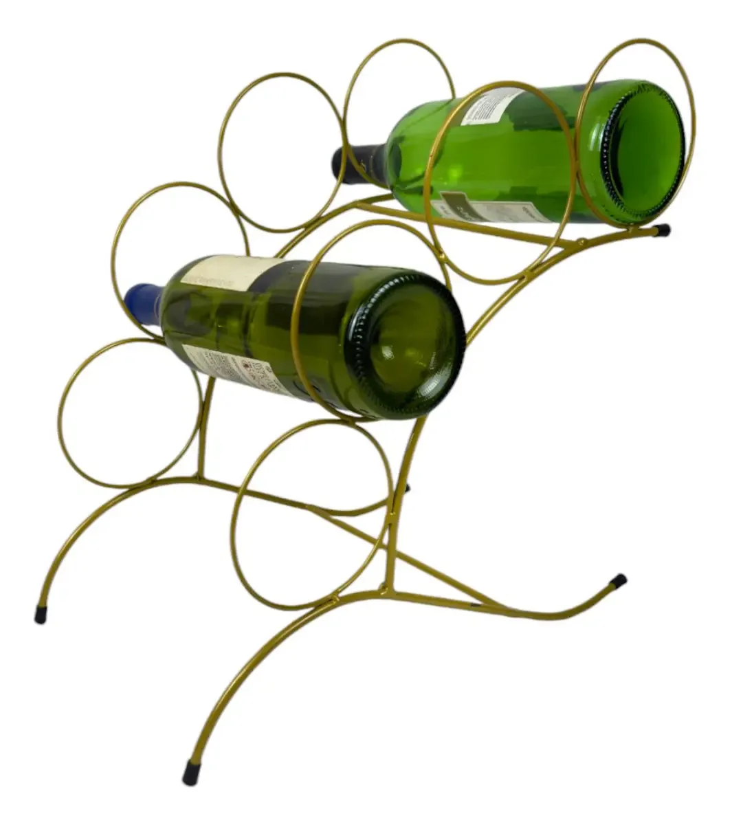 Adega Mini Bar Colmeia Porta Vinho E Garrafas Decorativo Cor Dourado