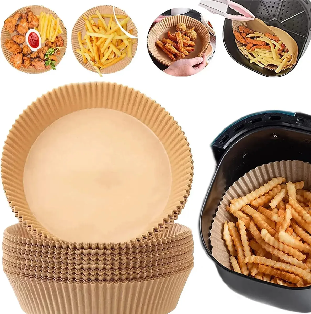 Tapete de cozimento antiaderente para fritadeira, 200 unidades