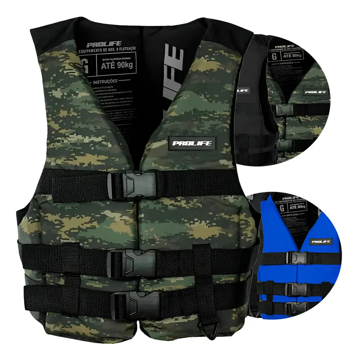 Colete Salva Vidas DGM Prolife Simetria GG1 Flutuador Exército Neopreme