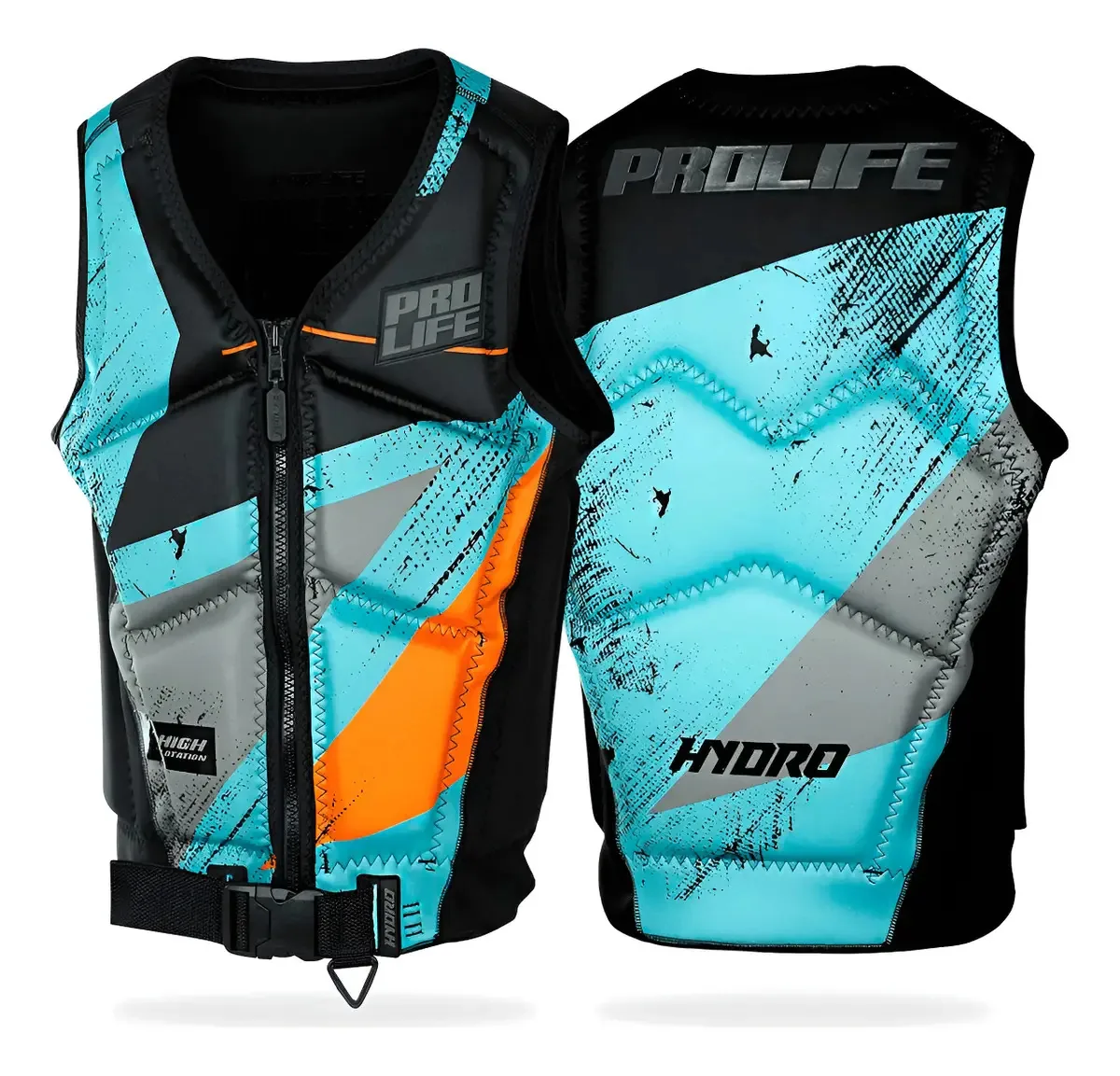 Colete Nylon Jet Ski Homologado Melhor Impacto Hydro Cor Wake Tamanho G