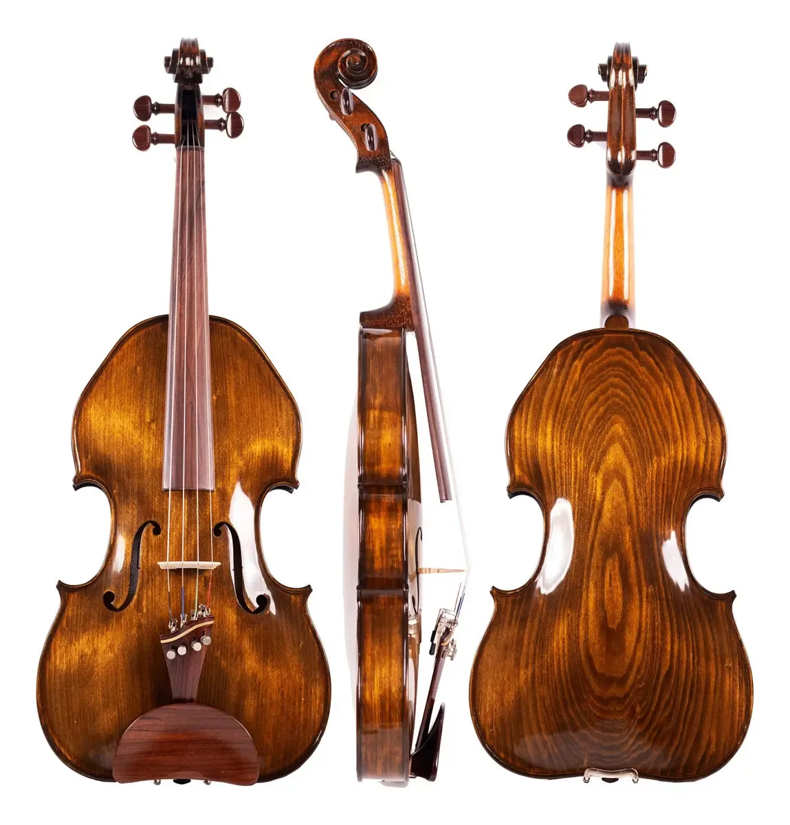 Viola De Arco 42cm Rolim Orquestra Iizuka Envelhecida Brilho