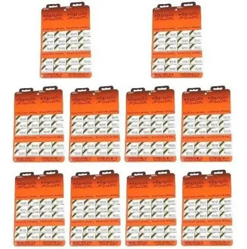 10 Cartelas De Lâminas Wilkinson 20x3 = 600 Lâminas Atacado