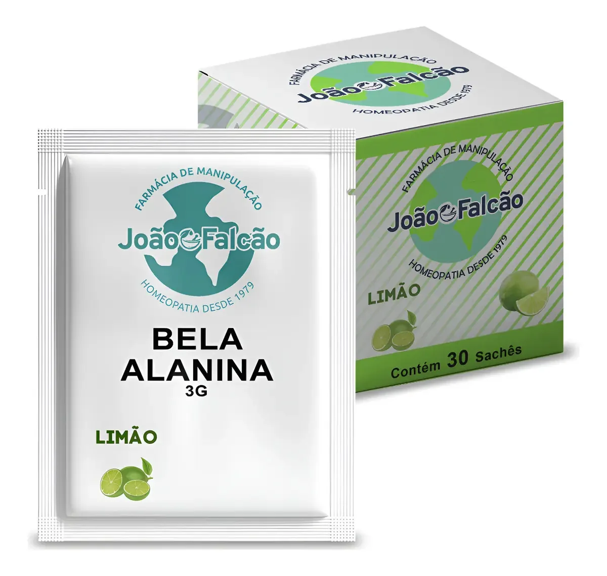 Beta-Alanina de Farmácia João Falcão com Sabor Limão – 30 Sachês