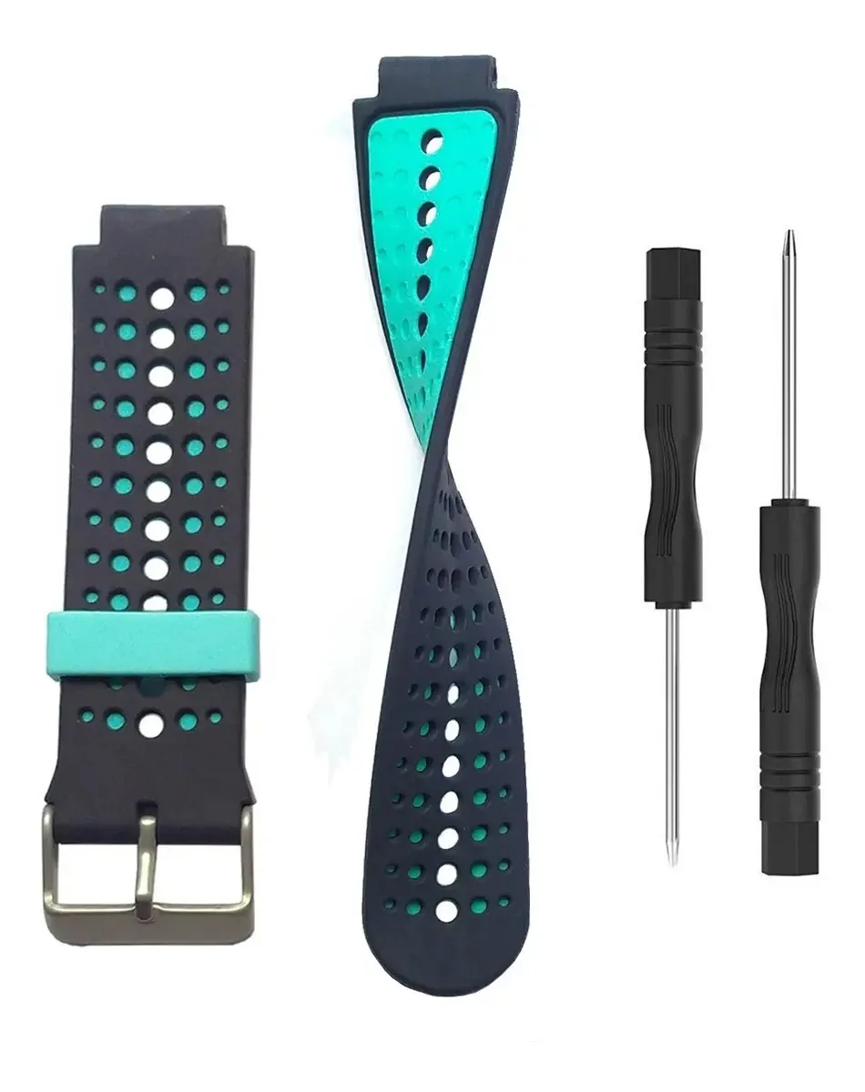 Novas Pulseiras Para Garmin 235 Garmin Forerunner 735xt Cor Preta / Ciano
