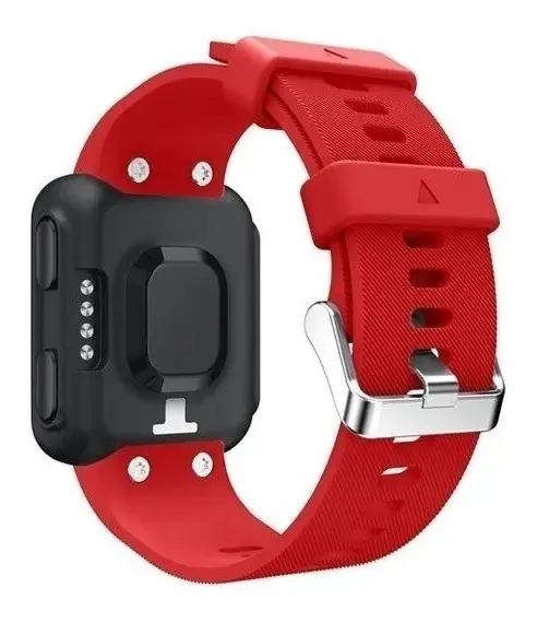 Pulseira Para Garmin 35 + Capa De Proteção E Pelicula Vidro Cor Vermelho