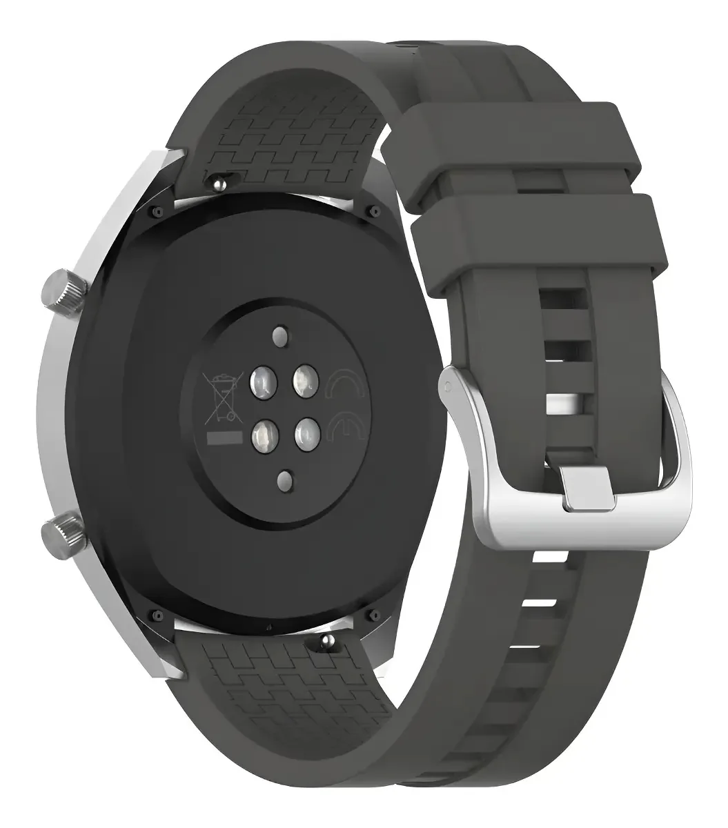 Kit c/ 4 Pulseiras de Silicone para Smartwatch 22mm, Cinza - Luxurier