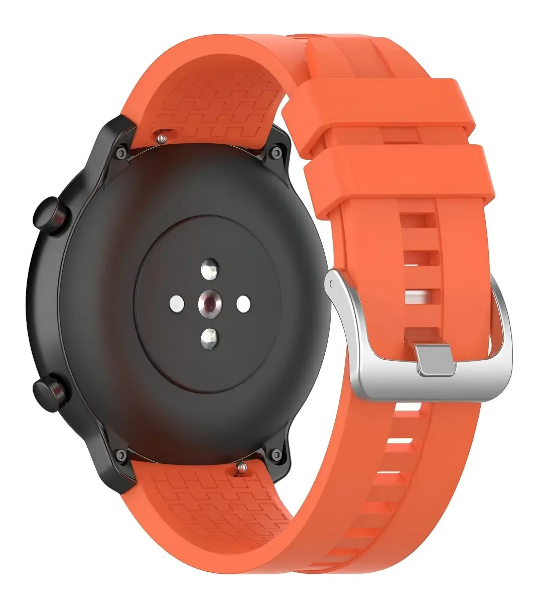 Pack 4 Pulseiras de Silicone Laranja para Smartwatches de 22mm
