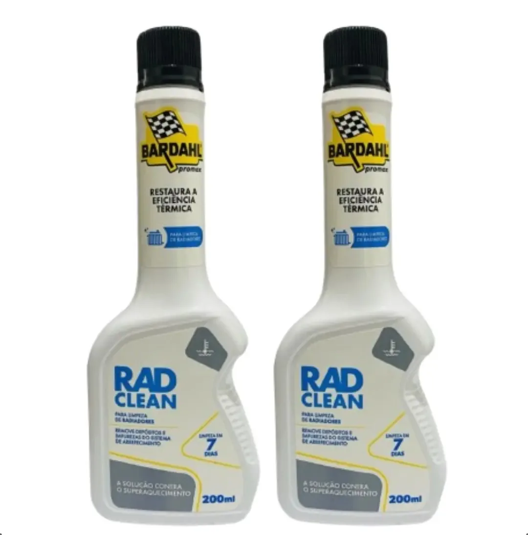 2 Aditivos Limpeza De Radiadores Bardahl Rad Clean 200 Ml