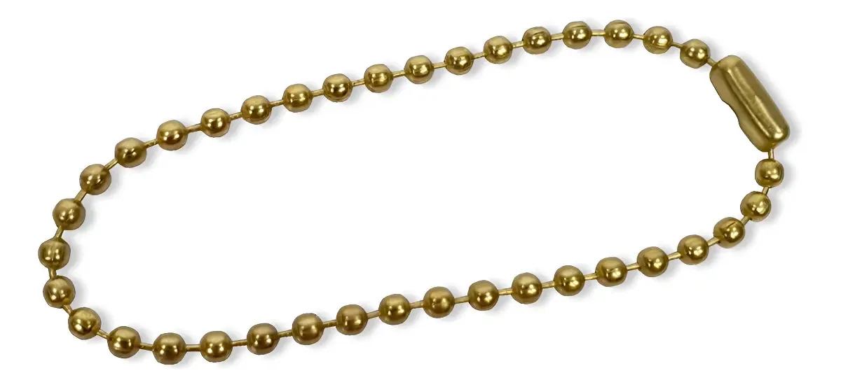 Corrente Bolinha Com Canoa Dourado 2mm 7cm Confecção 1000 Un