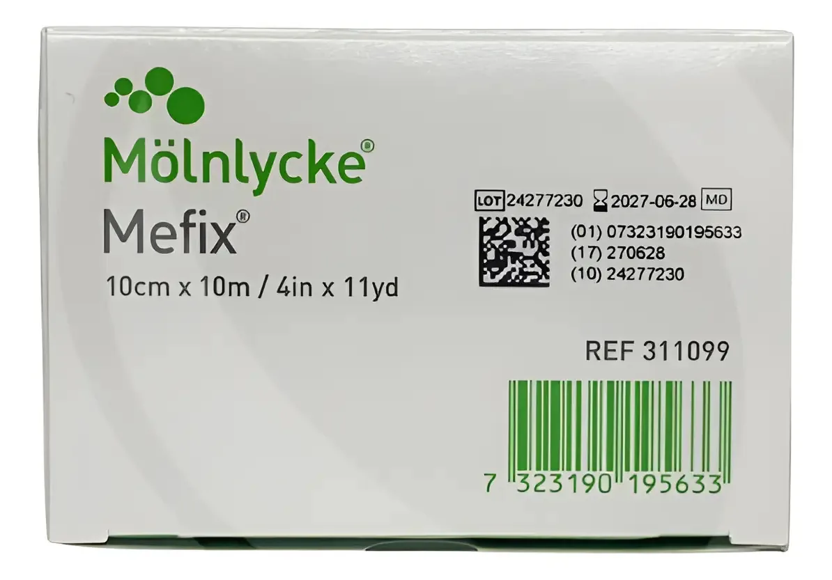 3x Mefix 10cmx10m Molnlycke - Fita Fixadora Para Curativos