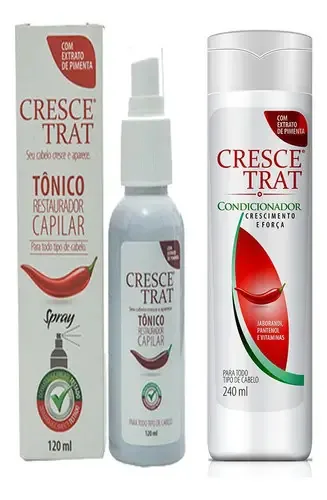 Crescetrat Tônico E Condicionador Para Queda De Cabelo
