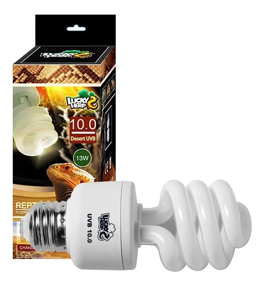 Lampada Uva/uvb 10.0 13w Para Répteis Desérticos