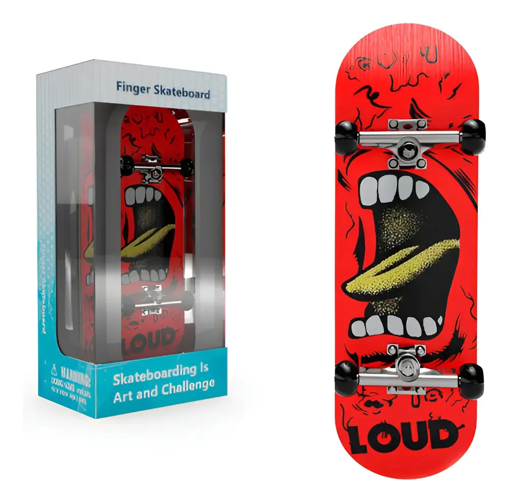 Skate Dedo Profissional De Madeira Com Rolamento Fingerboard