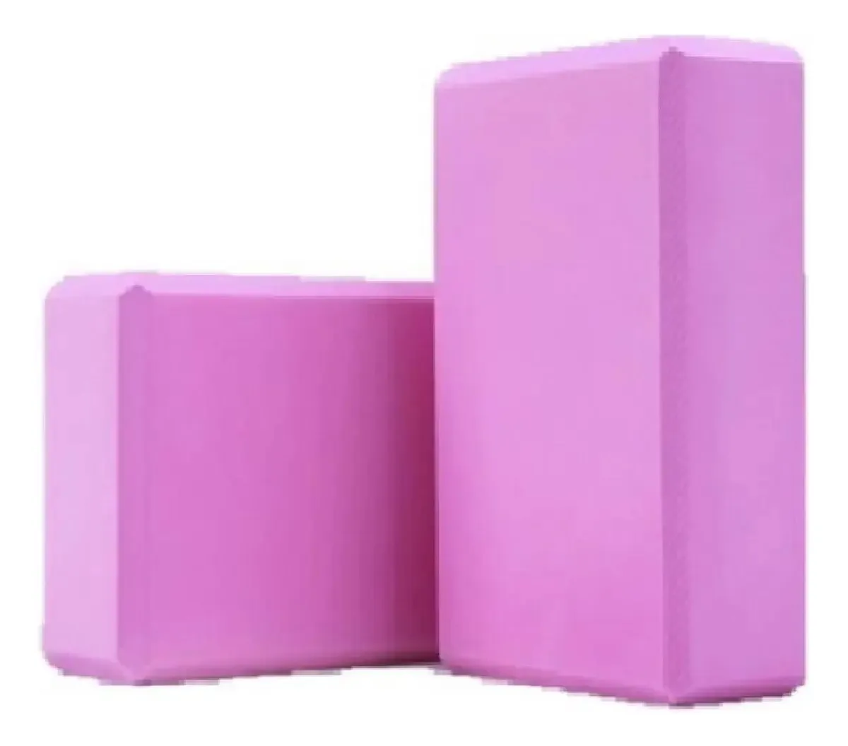 Bloco De Yoga Em Eva Ginastica Pilates Com 2 Unidades Rosa