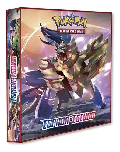 Álbum Fichário Pokémon Espadas & Escudos Capa Dura