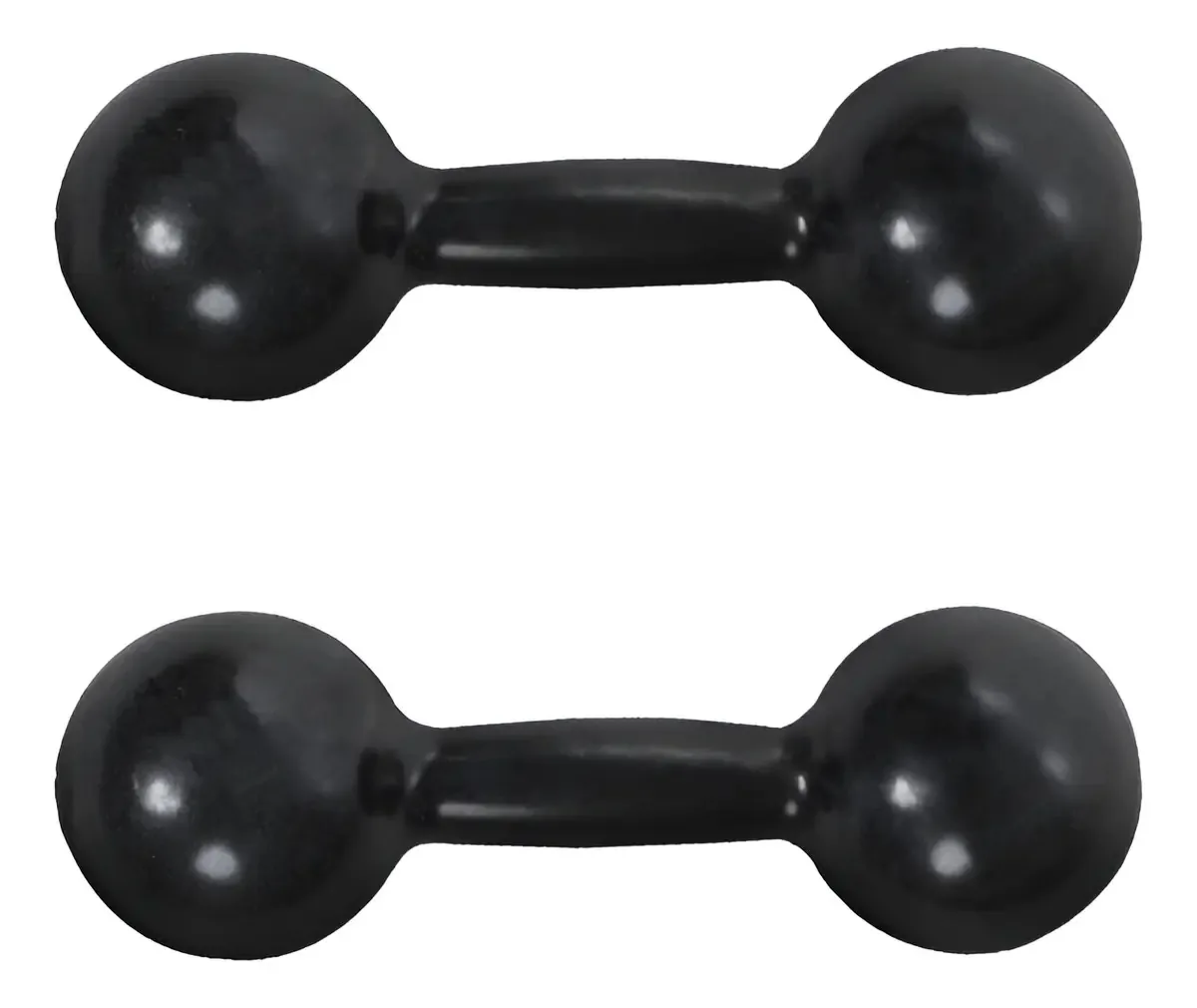 Par Halter Bola Emborrachado 4kg Camarx Academia Exercício Ar Livre