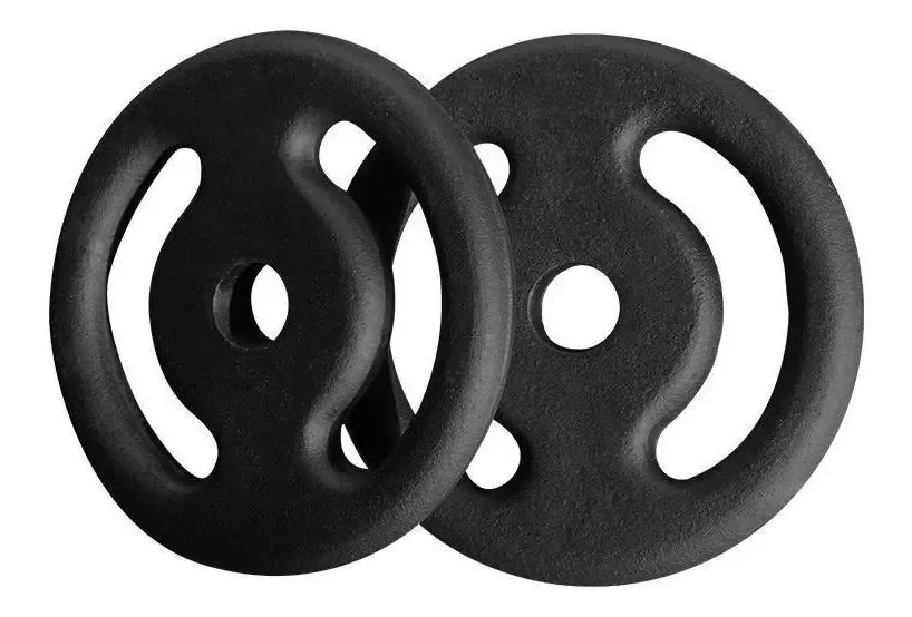 Par De Anilha Pintada 5kg Academia Treino Musculação Fitness