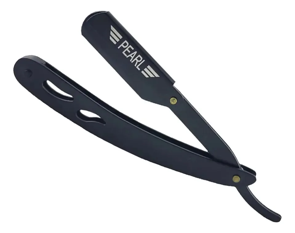 Navalha Navalhete Profissional Barbeiro Cor Preto