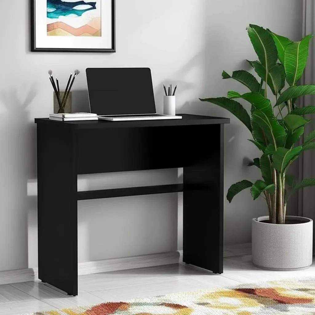 Escrivaninha Para Escritório/quarto Preto - Lojasgk