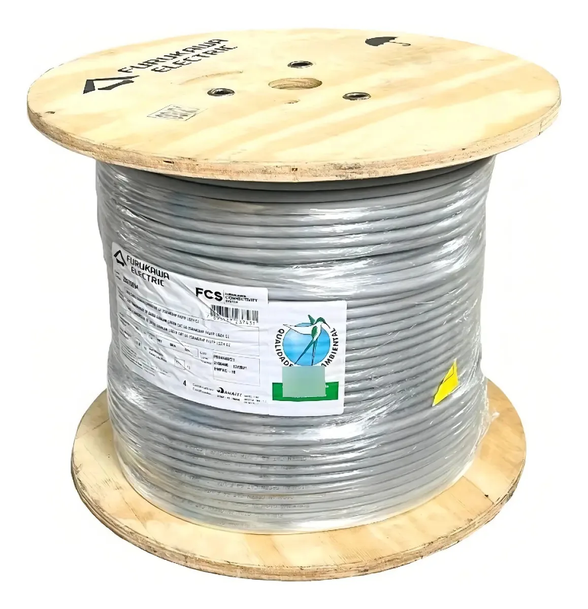 Cabo De Rede Cat6 305m Cinza Multilan Furukawa