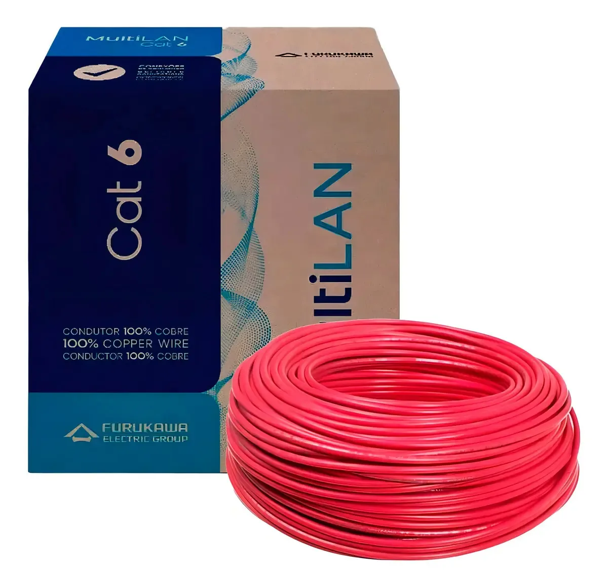 Cabo Multilan Cat.6 U/utp 24awgx4p Cm Vm Caixa