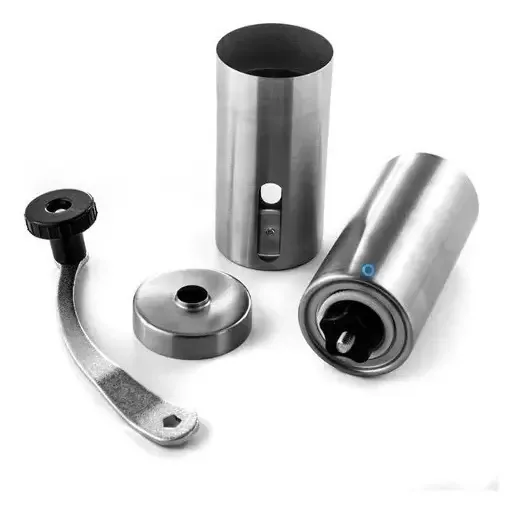 Moedor De Café Grãos Manual Laminas Cerâmica Regulável C/ Cor Inox