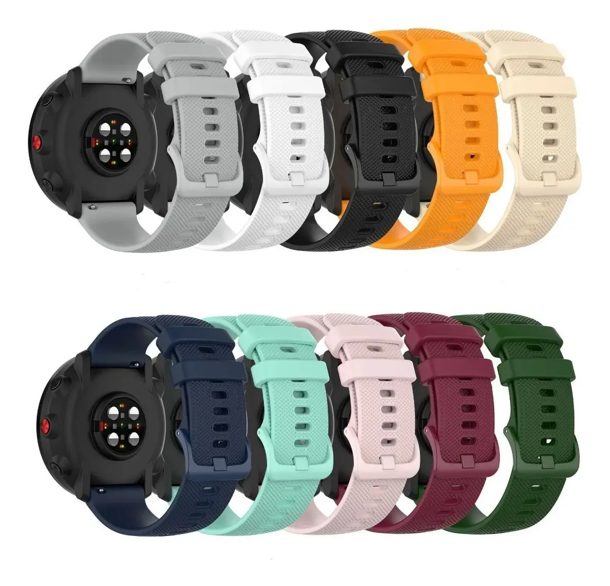 Kit 2 Pulseiras Para Garmih Forerunner 265 Cor