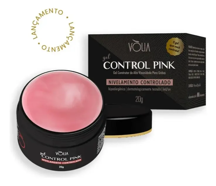 Gel Volia 24g Control Pink Unhas