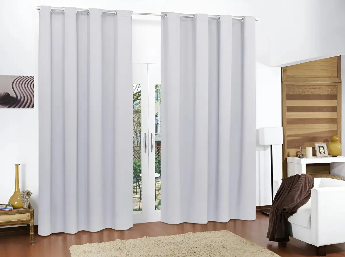 Cortina Pra Sala Ou Quarto Cortina Blackout 2,80 X 2,80m Cor Branco