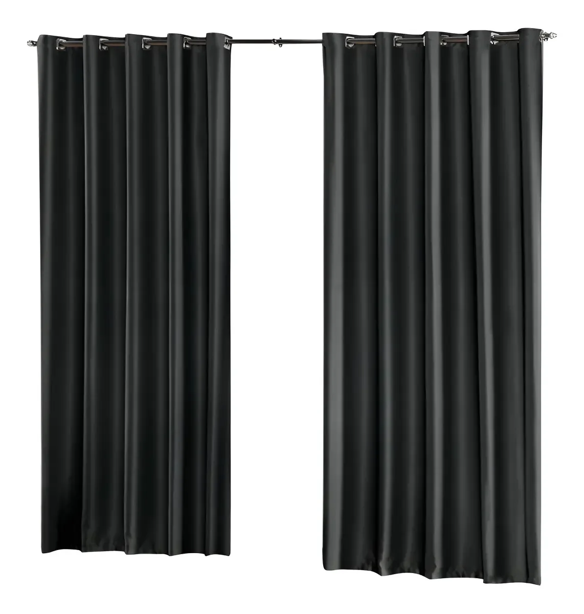 Cortina De Sala Cortina Blackout De Pvc 4,20 X 2,00m (alt) Cor Preto