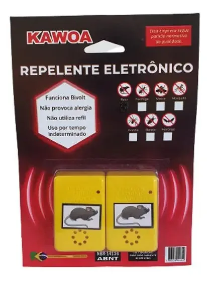 Cartela Com 2 Repelentes Para Rato - Kawoa