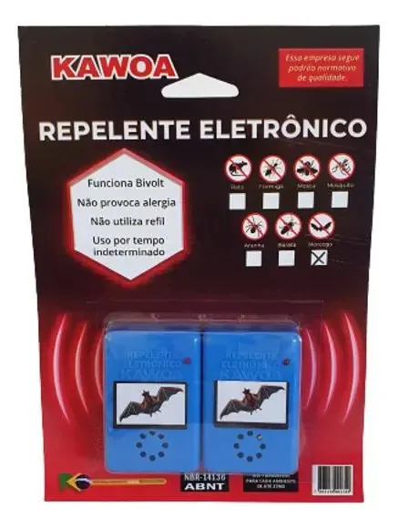 Cartela Com 2 Repelentes Para Morcego - Kawoa