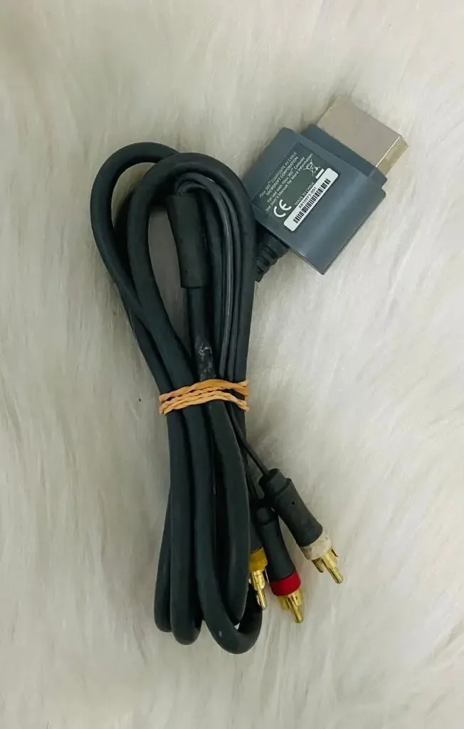 Cabo Arcade Do 1 Xbox 360 Macho Em 1 Rca Microsoft Cinza Do 1.5m