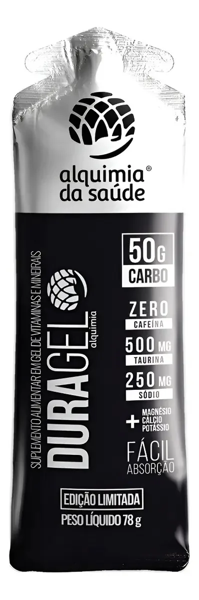 Gel de Carboidratos Alquimia Da Saúde Duragel Nitro400 50g Neutro 15 Sachês