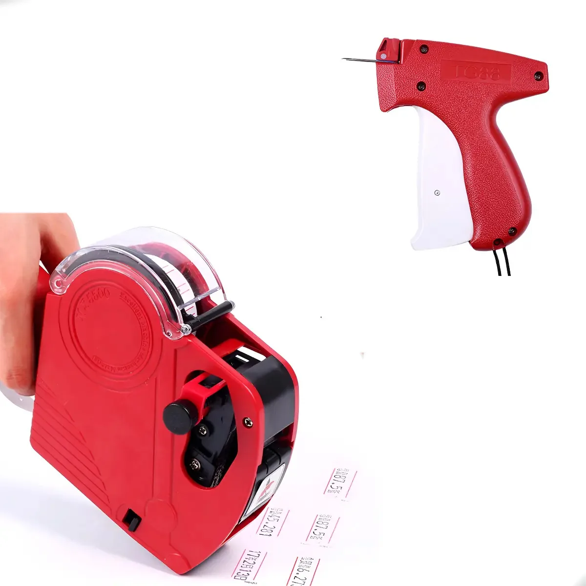 Etiquetadora Manual Rotuladora Mx 5500 + Tag Pin P/confecção Vermelho