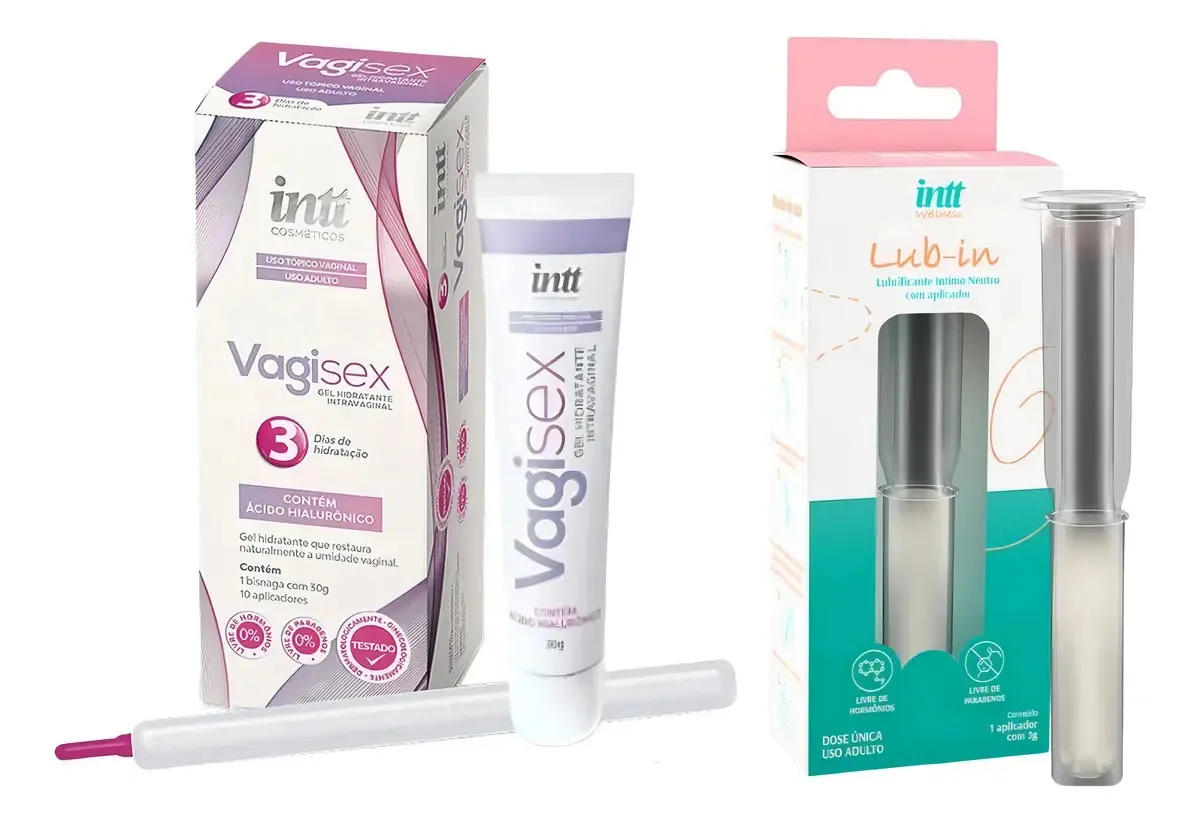 Gel Lubrificantes Vagisex Hidratante Com Aplicador Morango