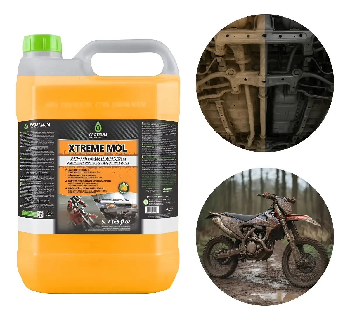Xtreme Mol Protelim 5l Detergente Desengraxante Neutro