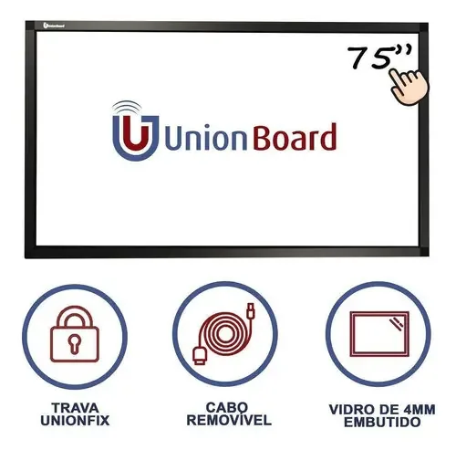Tela Touch Screen Unionboard 75 Polegadas