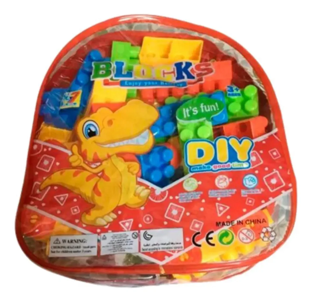 50 Blocos De Montar Brinquedo Educativo Ajuda Coordenação