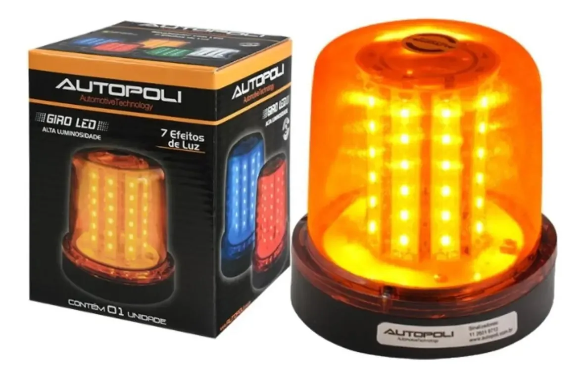 Giroflex Led Polícia Ambulância Bombeiros Autopoli 12v/24v