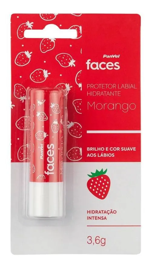 Protetor Labial Morango Panvel Faces 3,6g